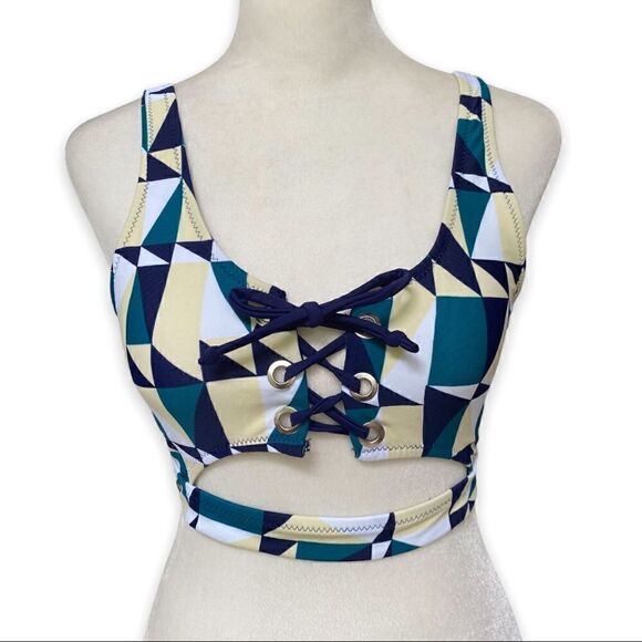 REE Bees Geometric Print High Waist Bikini - Picture 11 of 15